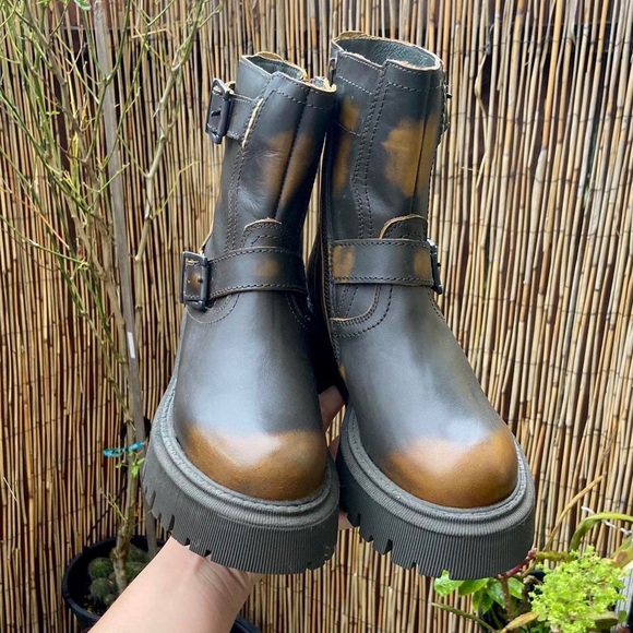 chunky platform biker steve madden boots NWT - Picture 2 of 4